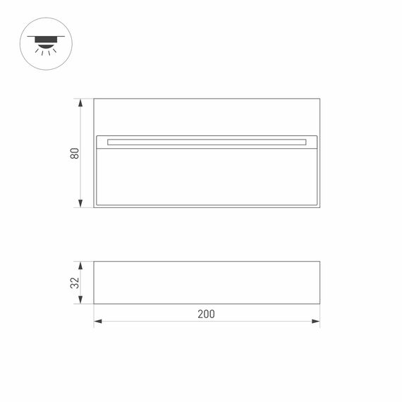Arlight 029961 Светильник LGD-TRACE-S200x80-8W Warm3000 (GR, 65 deg, 230V) (Arlight, IP65 Металл, 3 года) 029961, изображение 8