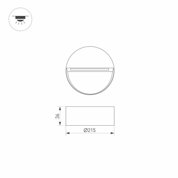 Arlight 029957 Светильник LGD-TRACE-R215-8W Warm3000 (GR, 60 deg, 230V) (Arlight, IP65 Металл, 3 года) 029957, изображение 8