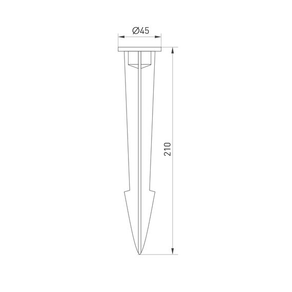 Arlight 024889 Основание для светильника ALT-SPIKE-210 (BK) (Arlight, Металл) 024889, изображение 5