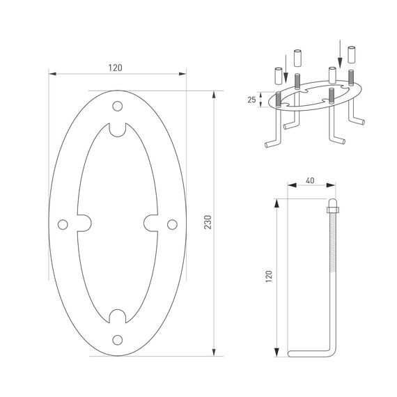 Arlight 037522 Светильник LGD-MUSE-BOLL-H2000-18W Warm3000 (DG, 328 deg, 230V) (Arlight, IP65 Металл, 3 года) 037522, изображение 5