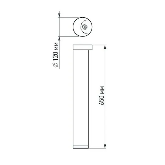 Arlight 020337 Светильник LGD-Path-Round120-H650B-12W Warm White (Arlight, IP54 Металл, 3 года) 020337, изображение 9