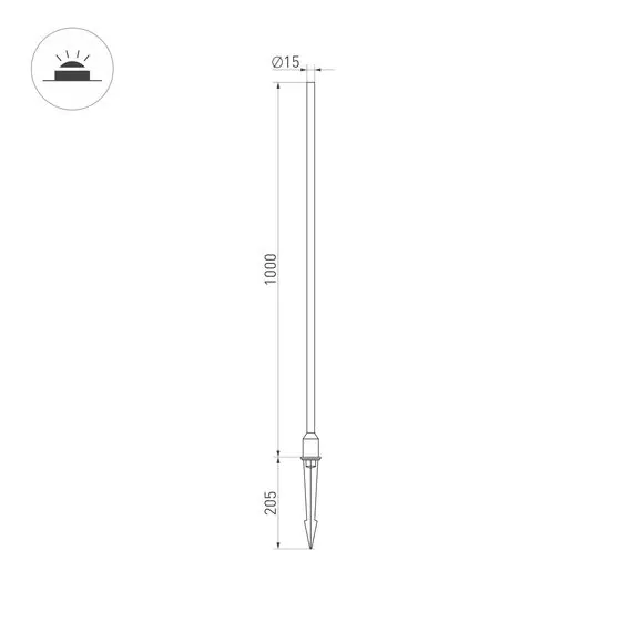 Arlight 034165 Светильник ALT-CHAMPAGNE-L1000-3W Warm3000 (DG, 180 deg, 230V) (Arlight, IP65 Металл, 3 года) 034165, изображение 11