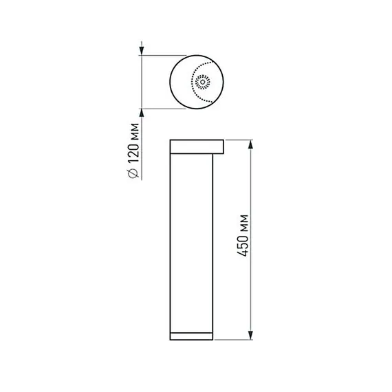 Arlight 020336 Светильник LGD-Path-Round120-H450B-12W Warm White (Arlight, IP54 Металл, 3 года) 020336, изображение 10
