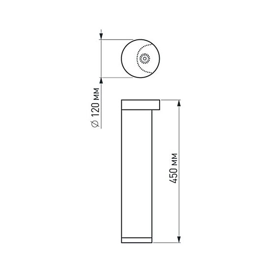 Arlight 020336 Светильник LGD-Path-Round120-H450B-12W Warm White (Arlight, IP54 Металл, 3 года) 020336, изображение 10