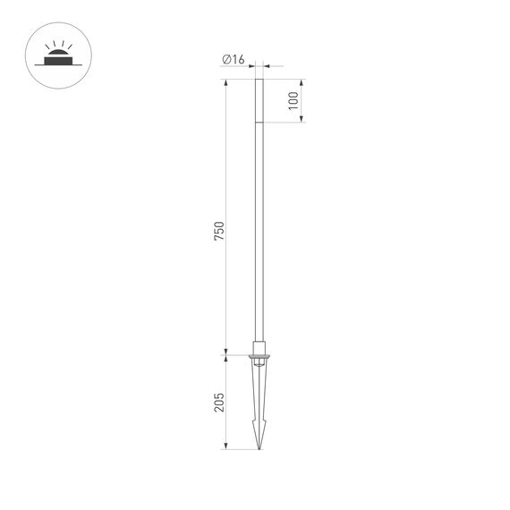 Arlight 034162 СветильникT-CANNA-L750-1W Warm3000 (DG, 110 deg, 24V) (Arlight, IP65 Металл, 3 года) 034162, изображение 10
