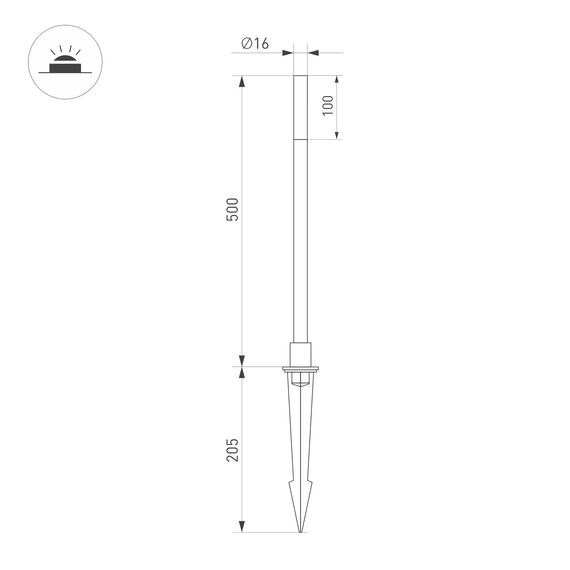 Arlight 034161 СветильникT-CANNA-L500-1W Warm3000 (DG, 110 deg, 24V) (Arlight, IP65 Металл, 3 года) 034161, изображение 10