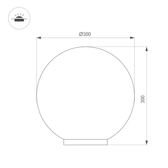 Arlight 046170 СветильникT-GLOBE-R300-10W Warm3000 (DG, 275 deg, 24V) (Arlight, IP65 Металл, 3 года) 046170, изображение 9