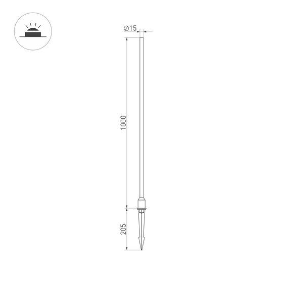 Arlight 034165 Светильник ALT-CHAMPAGNE-L1000-3W Warm3000 (DG, 180 deg, 230V) (Arlight, IP65 Металл, 3 года) 034165, изображение 12