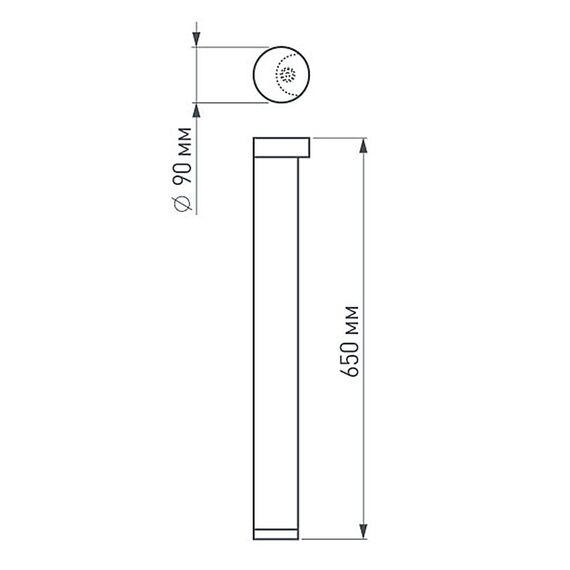 Arlight 020349 Светильник LGD-Path-Round90-H650B-7W Warm White (Arlight, IP54 Металл, 3 года) 020349, изображение 9