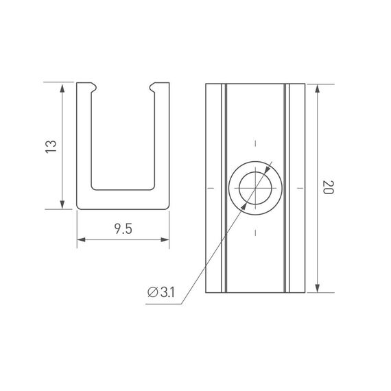 Arlight 039354 Держатель AURORA-1206-CLIP CLEAR (Arlight, Пластик) 039354, изображение 4