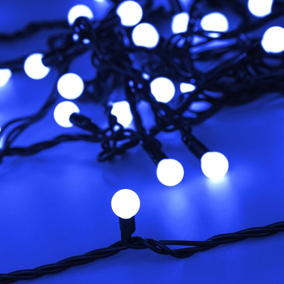 Arlight 025570 Светодиодная гирлянда ARD-BALL-CLASSIC-D13-10000-BLACK-100LED BLUE (230V, 7W) (Ardecoled, IP65) 025570