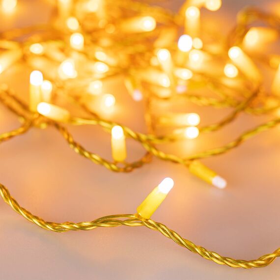 Arlight 031201 Светодиодная гирлянда ARD-STRING-CLASSIC-10000-YELLOW-100LED-MILK-FLASH Yellow (230V, 7W) (Ardecoled, IP65) 031201