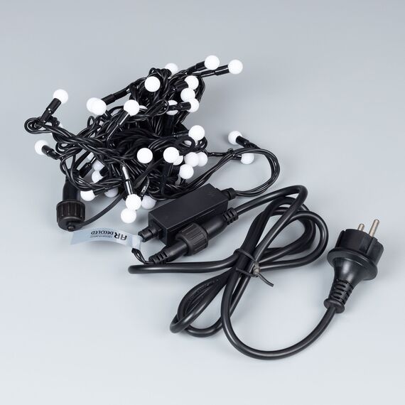 Arlight 025572 Светодиодная гирлянда ARD-BALL-CLASSIC-D13-10000-BLACK-100LED WARM (230V, 7W) (Ardecoled, IP65) 025572, изображение 4