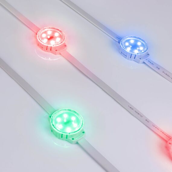 Arlight 028882 Модуль управляемый SOLEX-DMX-3535-6-24V RGB 120deg (D40x16mm, 1,5W, IP67) (Arlight, Пластик, 3 года) 028882, изображение 2