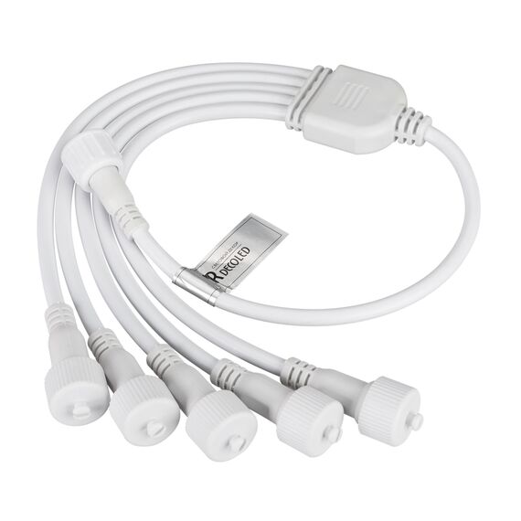 Arlight 031805 Коннектор питания ARD-CLASSIC-SYNC-RGB White (230V, 5 ports) (Ardecoled, Закрытый) 031805