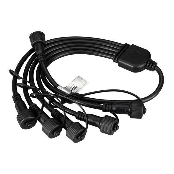 Arlight 031791 Коннектор питания ARD-CLASSIC-SYNC-RGB Black (230V, 5 ports) (Ardecoled, Закрытый) 031791