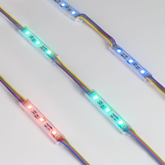 Arlight 036824 Модуль управляемый SPI-B3 12V RGB-RAM (0,6W, IP66, 120 deg) (Arlight, Пластик, 3 года) 036824