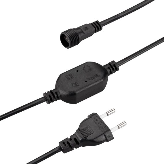 Arlight 044774 Шнур питания ARD-ICICLE-CLASSIC-1,5M Black (230V, 1,6A) (Ardecoled, -) 044774