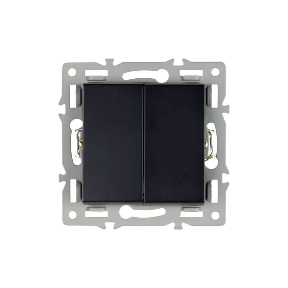 Arlight 043725 Механизм выключателя двухклавишный непроходной SWT-MK02-PL-BK (250V, 16A) (Arlight, -) 043725, изображение 5
