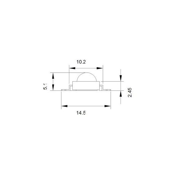 Arlight 019591 Мощный светодиод ARPL-1W3W-EPL42 Red IR660 (Arlight, Emitter) 019591, изображение 3