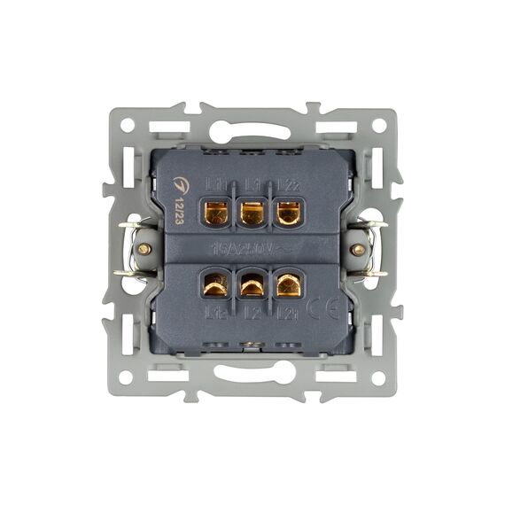 Arlight 043718 Механизм выключателя одноклавишный перекрёстный SWT-MKX1-PL-WH (250V, 16A) (Arlight, -) 043718, изображение 6