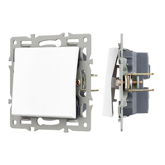 Arlight 043710 Механизм выключателя одноклавишный непроходной SWT-MK01-PL-WH (250V, 16A) (Arlight, -) 043710