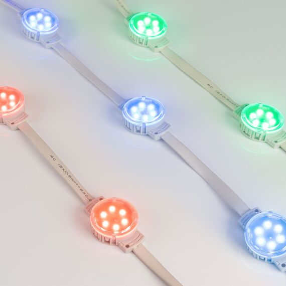 Arlight 036828 Модуль управляемый SPI-F6-D40 24V RGB-RAM-Auto (1,25W, IP68, 120 deg) (Arlight, Пластик, 3 года) 036828