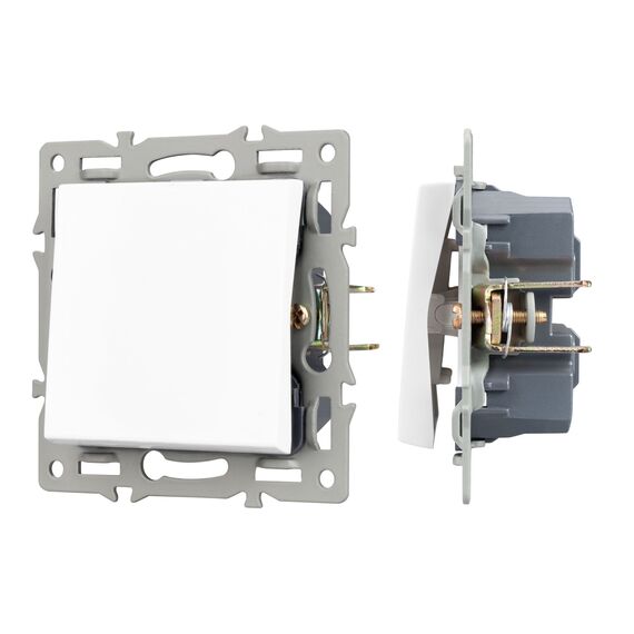 Arlight 043718 Механизм выключателя одноклавишный перекрёстный SWT-MKX1-PL-WH (250V, 16A) (Arlight, -) 043718
