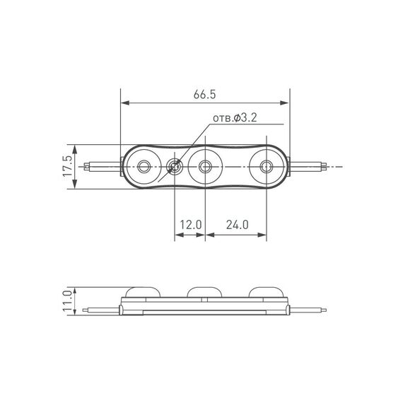 Arlight 028776 Модуль герметичный ARL-ORION-R10-12V Cool (2835, 3 LED, 170 deg) (Arlight, Закрытый) 028776, изображение 3