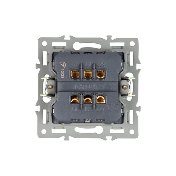 Arlight 043719 Механизм выключателя одноклавишный перекрёстный SWT-MKX1-PL-BK (250V, 16A) (Arlight, -) 043719, изображение 4