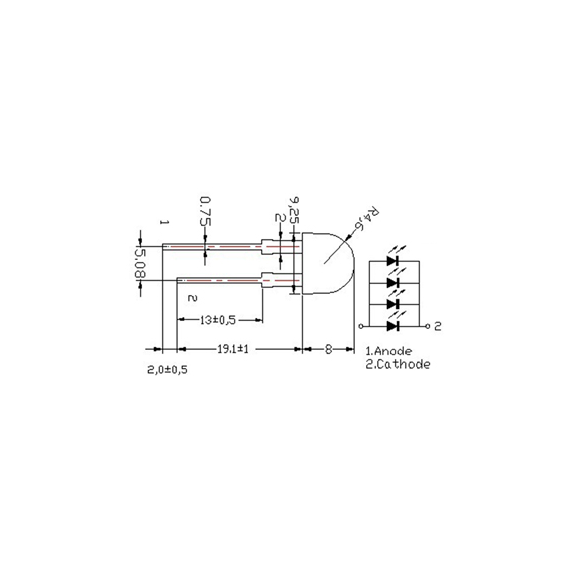 Arlight 004823 Светодиод ARL-10080UWC4-80 (Arlight, 10мм (круглый)) 004823, изображение 3