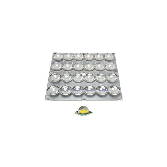Arlight 016077 Блок линз 24B70-M120х120 (70°, 24x LED) (Turlens, -) 016077