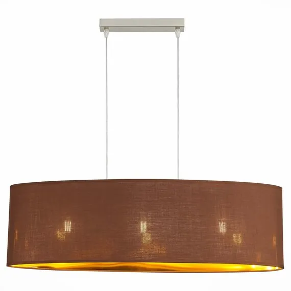 EVOLUCE SLE300583-03 Светильник подвесной Никель/Золотистый, Коричневый E27 3*40W