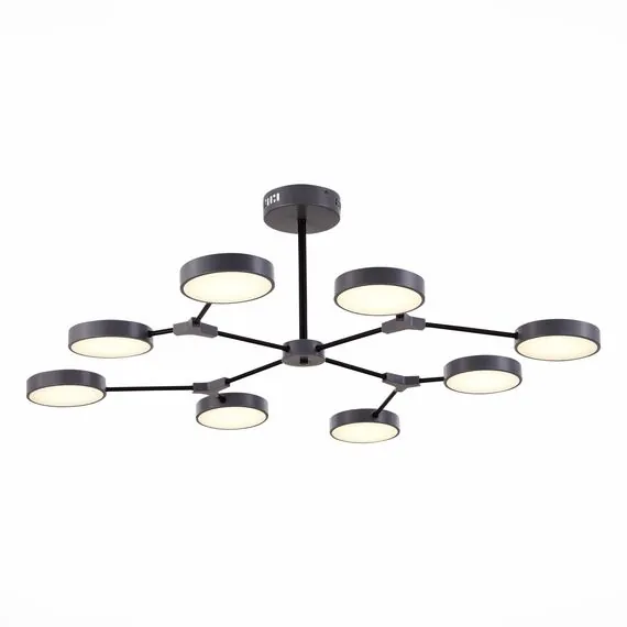 EVOLUCE SLE6003-702-08 Светильник потолочный Серый,Черный/Серый LED 8*10W