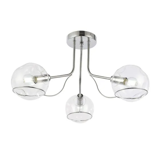 EVOLUCE SLE102502-03 Светильник потолочный Хром/Прозрачный E14 3*40W