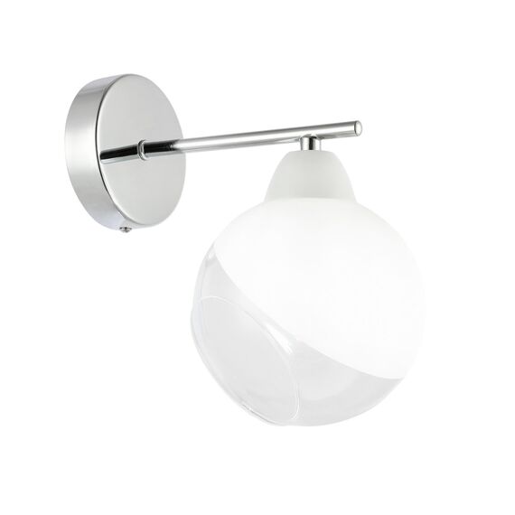 EVOLUCE SLE102701-01 Светильник настенный Хром/Прозрачный, Матовый никель E14 1*40W