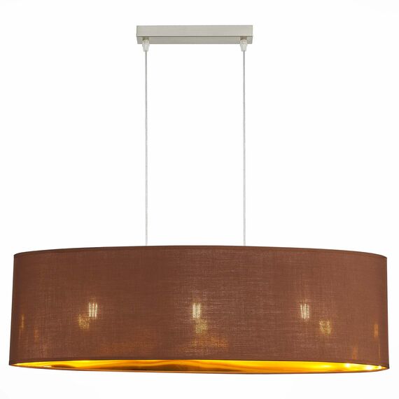 EVOLUCE SLE300583-03 Светильник подвесной Никель/Золотистый, Коричневый E27 3*40W