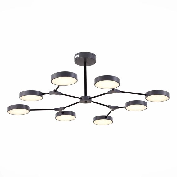 EVOLUCE SLE6003-702-08 Светильник потолочный Серый,Черный/Серый LED 8*10W