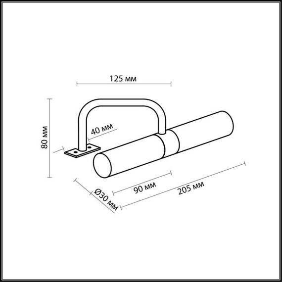 Odeon Light 2445/2; 0033968 Светильник с креплением на зеркало, изображение 2
