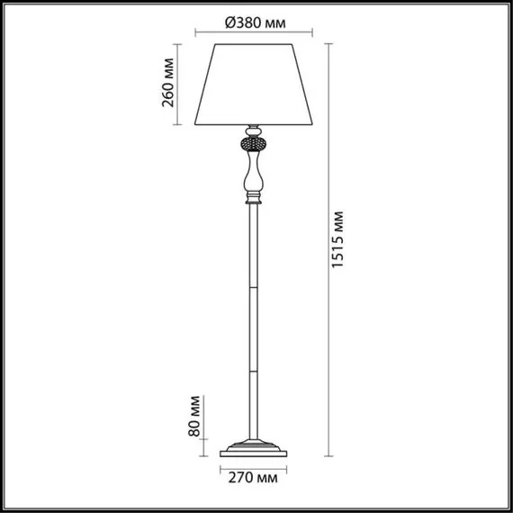 Odeon Light 3390/1F; 0037283 Торшер, изображение 3