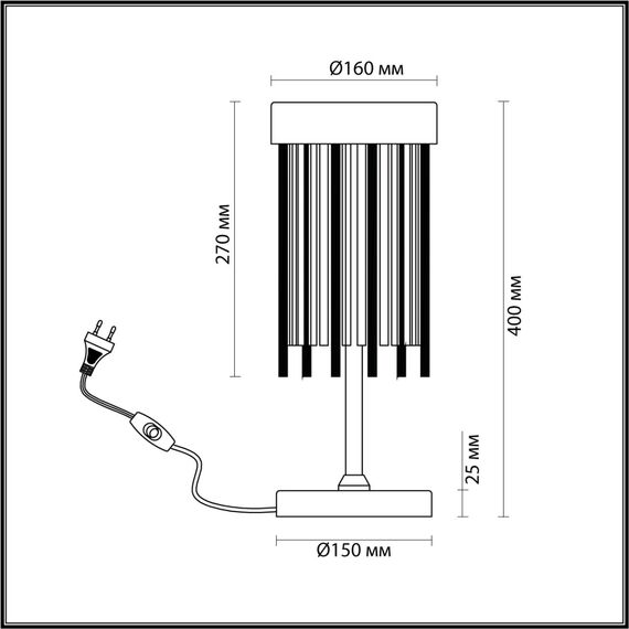 Odeon Light 4788/2T; 0043550 Настольная лампа, изображение 4