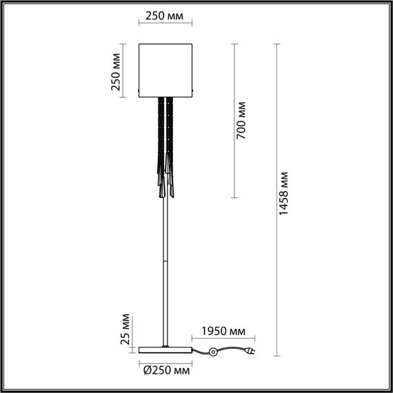 Odeon Light 4890/1F; 0045815 Торшер, изображение 5
