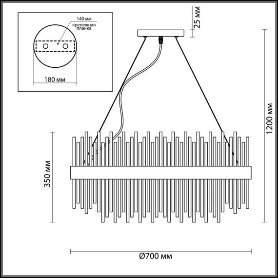 Odeon Light 4722/18; 0042662 Люстра, изображение 5