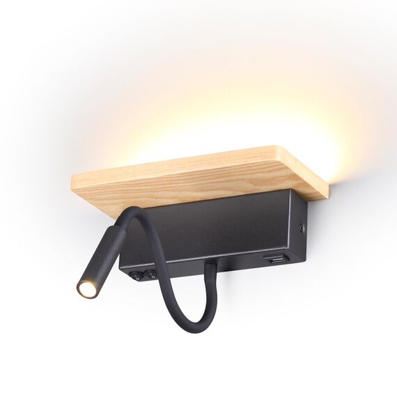 Odeon Light 3868/8WL; 0040039 Настенный светильник-полка с подсветкой/USB, изображение 2