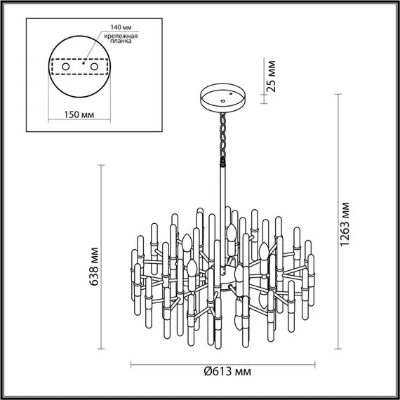Odeon Light 4988/10; 0044627 Люстра, изображение 5
