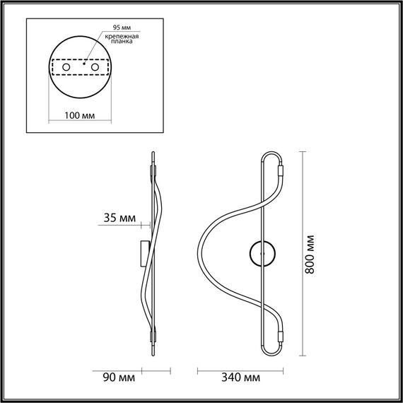 Odeon Light 4303/19WL; 0044341 Настенный светильник, изображение 7