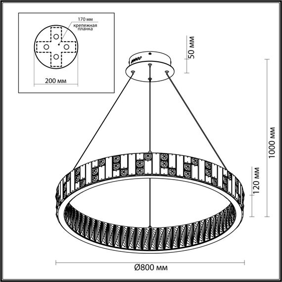 Odeon Light 5072/100L; 0047169 Люстра, изображение 4
