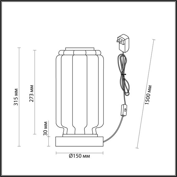 Odeon Light 5408/10TL; 0047248 Настольная лампа, изображение 3