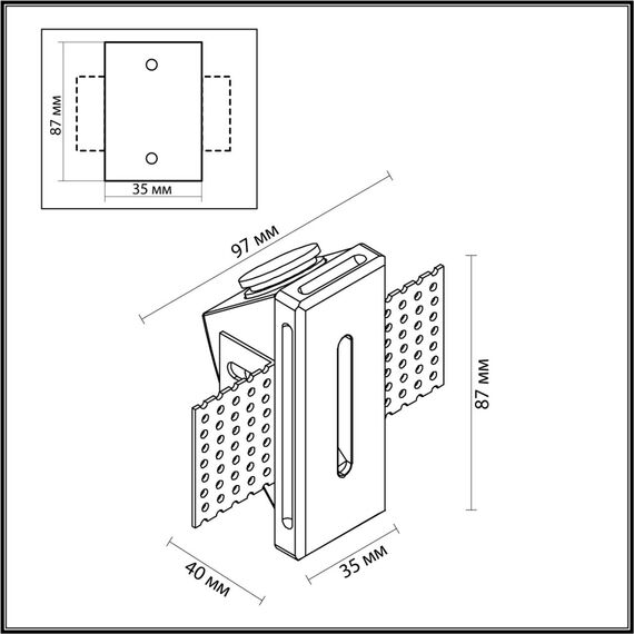 Odeon Light 7082/3WL; 0048036 Подстветка, изображение 4