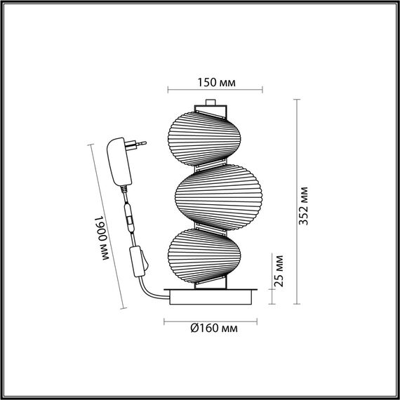 Odeon Light 5095/12TL; 0048700 Настольная лампа, изображение 3